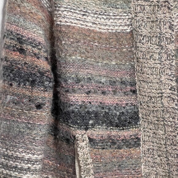 Free People Starlight Shadow Poncho Cardigan Women's Size Medium Oversized - Picture 8 of 10